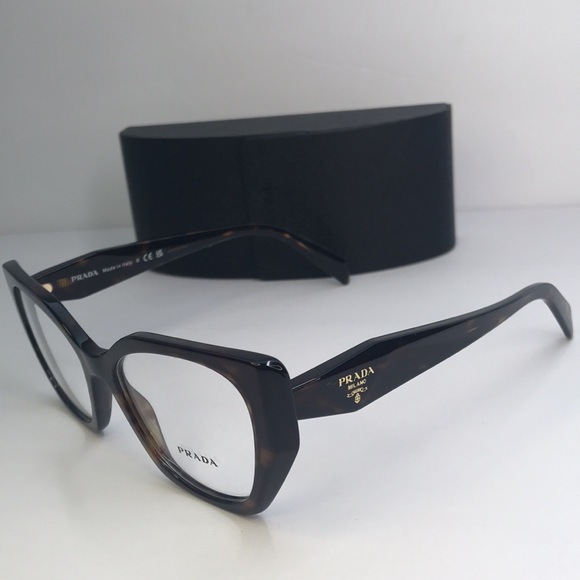New Authentic Prada Demo Butterfly Ladies Eyeglasses PR 18WV 2AU1O1 52. - Picture 5 of 15